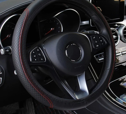 Leather car steering - leather,