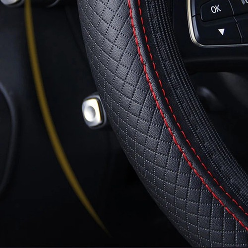 Leather car steering - leather, wheel