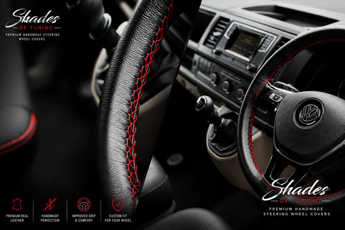 Real leather steering - leather,