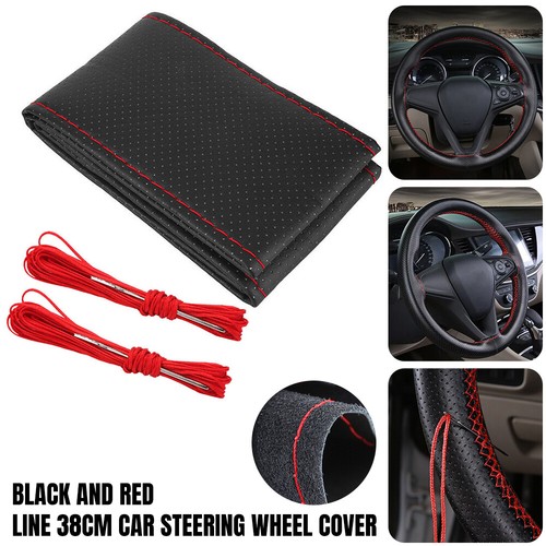 Leather diy car steering wheel - car,