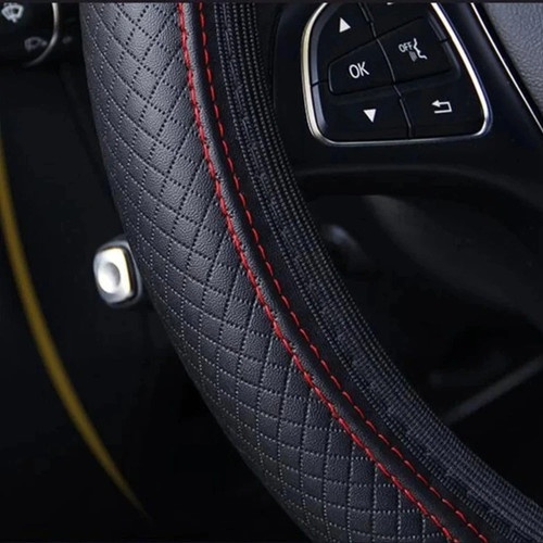 Leather car steering - leather, wheel