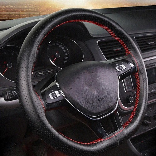 Leather diy car steering wheel - leather,