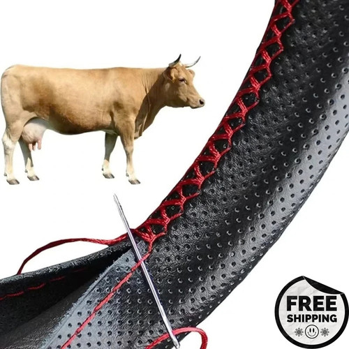 Leather steering wheel cover - steering,