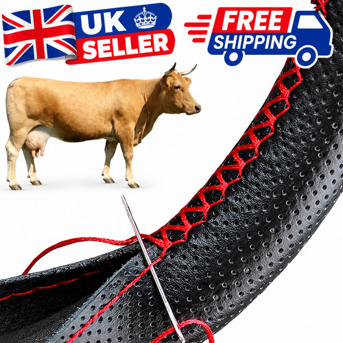 Leather steering wheel - leather,