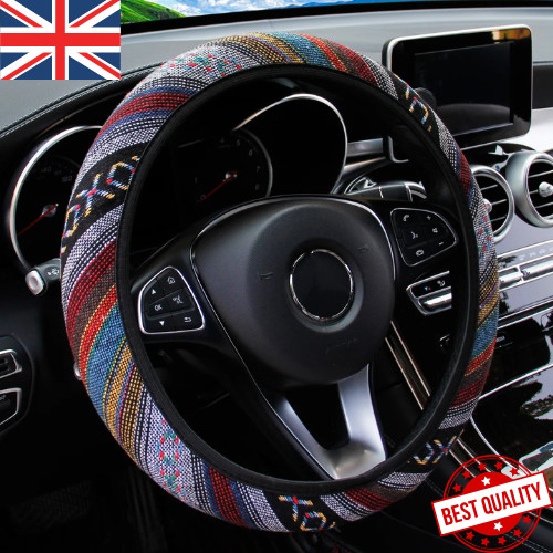 Linen steering wheel cover - linen,
