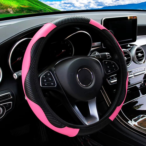 Leather car steering - leather,