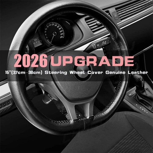 Leather diy car steering - leather, wheel