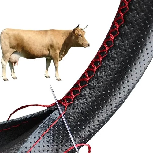 Leather steering wheel cover - steering,
