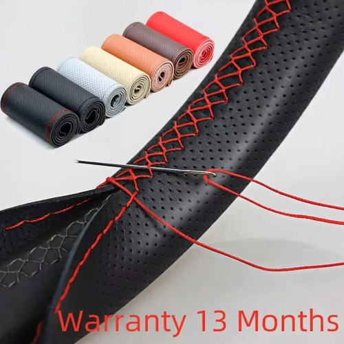 Universal leather car steering - universal,