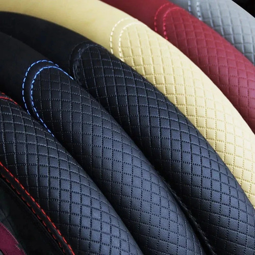 Universal leather car steering - leather,