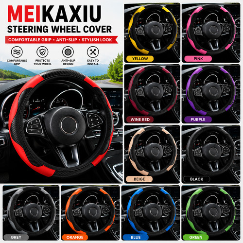 Leather car steering wheel - leather,
