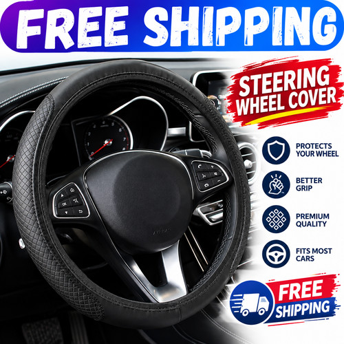Leather car steering wheel - leather,