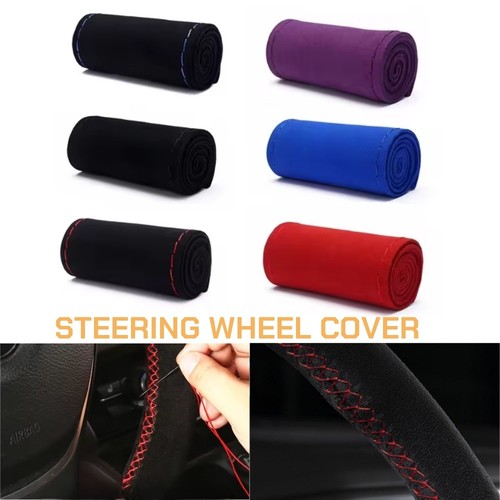 Car suede steering - car, wheel