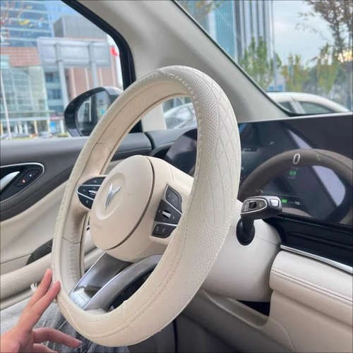 Leather steering wheel - steering,