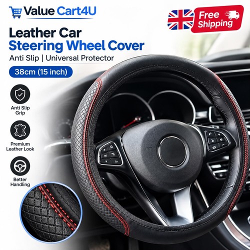 Leather car steering - leather,