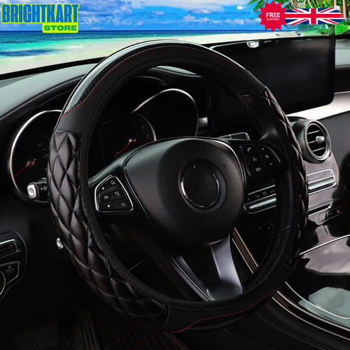 Leather car steering wheel - steering,