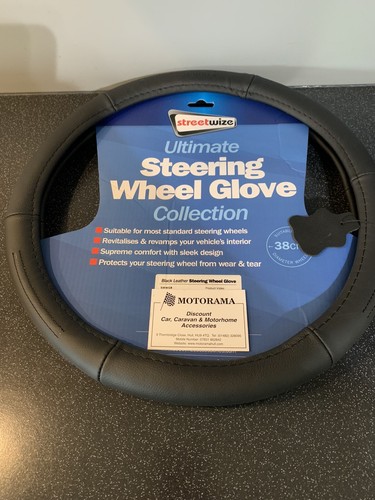 Genuine leather car - genuine, steering