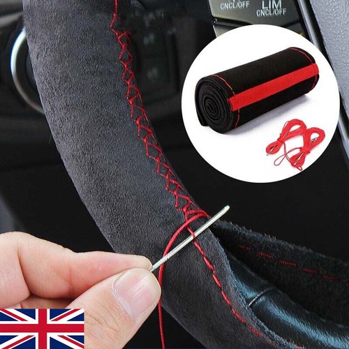 38cm suede car steering - 38cm,