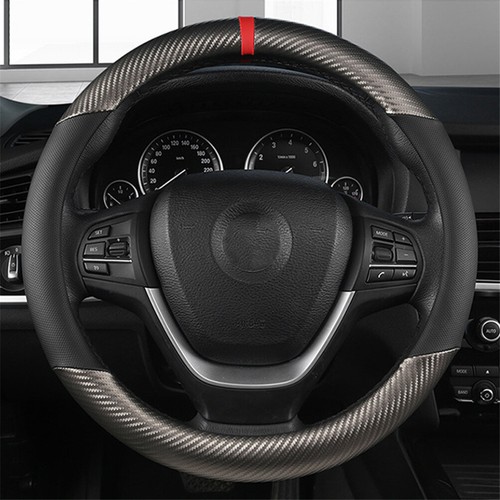 Leather car steering - 15'',