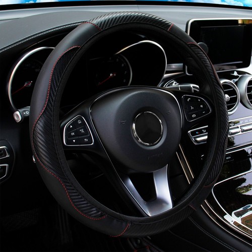 Leather car steering wheel - car,