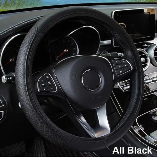 Leather car steering wheel - leather,