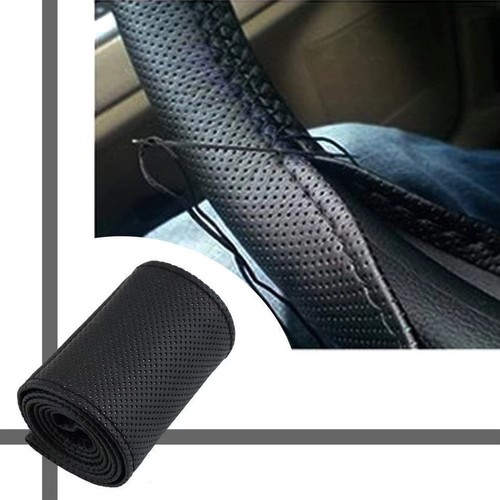 Leather diy car steering wheel - steering,
